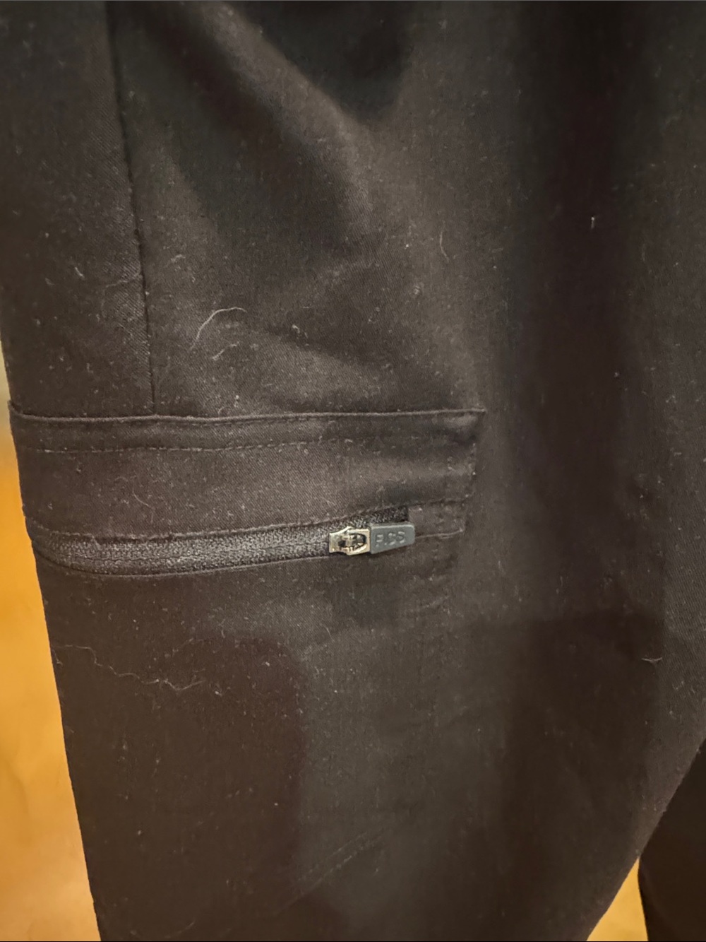 Womens Black Drawstring Jogger Pants - Picture 4 of 11